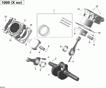 Crankshaft, Piston And Cylinder