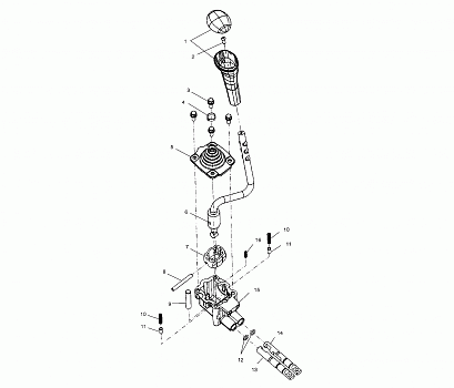 GEAR SELECTOR - A01CD50AA (4964196419C014)