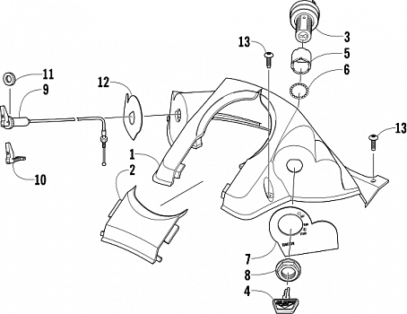 CONSOLE AND SWITCH ASSEMBLY