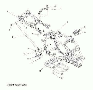 CHASSIS, FRAME - A08GJ52AA/AB/AC (49ATVFRAME08OUT525S)