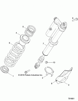 SUSPENSION, REAR SHOCK MOUNTING - Z20NAE99FC/E99NC/S99CC/S99FC (701661)