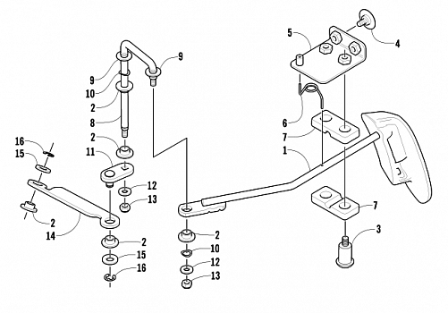 FRONT DRIVE SHIFT LINKAGE ASSEMBLY