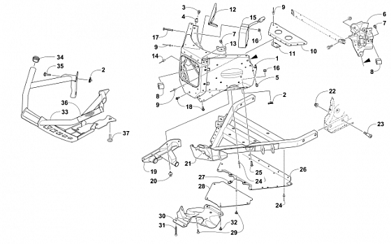 FRONT BUMPER AND FRAME ASSEMBLY