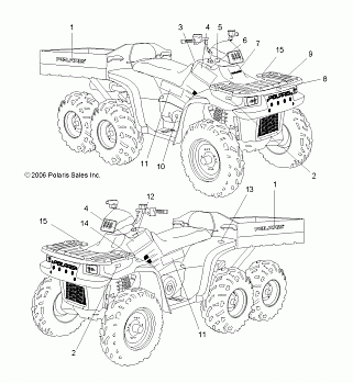 DECALS - A07CL50AA (49ATVDECAL6X6)