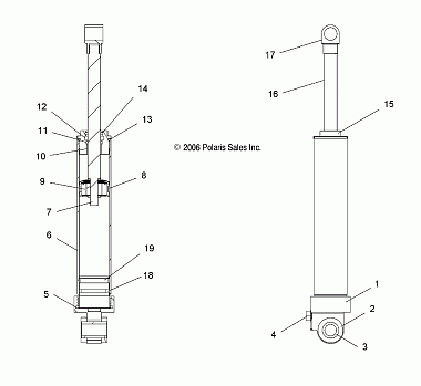 SHOCK, REAR TRACK (7043235) - S07PL7JS/JE (49SNOWSHOCKREAR7043235)