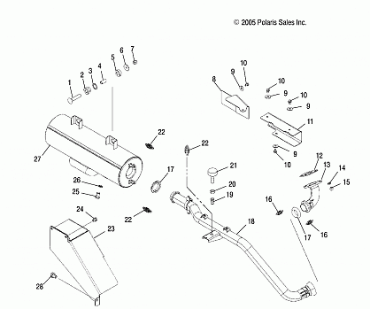 EXHAUST SYSTEM - R06RD50AB/AC (4999203249920324B04)