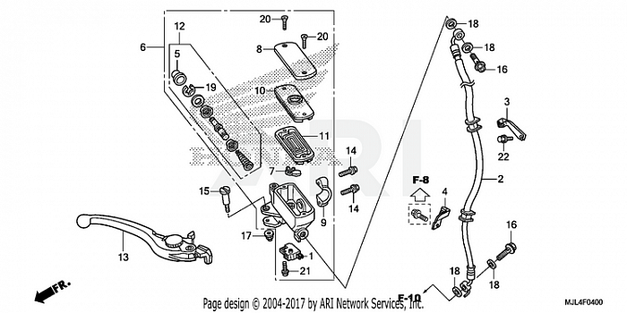 FRONT BRAKE MASTER CYLINDER (1)