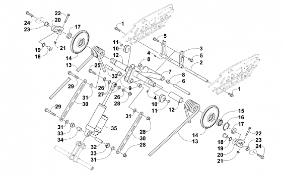 REAR SUSPENSION REAR ARM ASSEMBLY