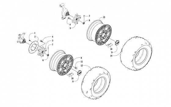 WHEEL AND TIRE ASSEMBLY