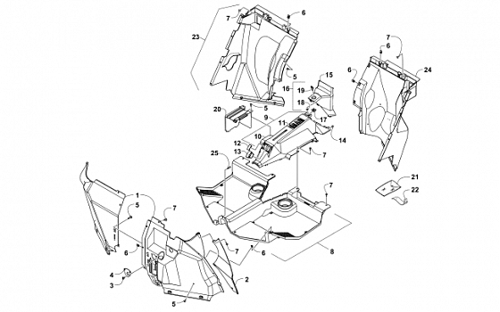 CONSOLE AND FLOOR PANEL ASSEMBLY