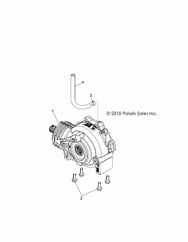 DRIVE TRAIN, FRONT GEARCASE - Z14JT87AD/9EAO/9EAOL/9EAL (49RGRGEARCASEMTG11RZR875)