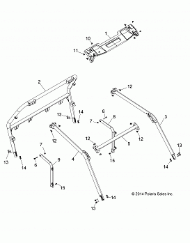 CHASSIS, CAB FRAME - Z18VBE99BW (49RGRCAB15RZR900)