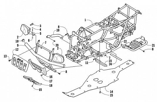 FRAME AND RELATED PARTS