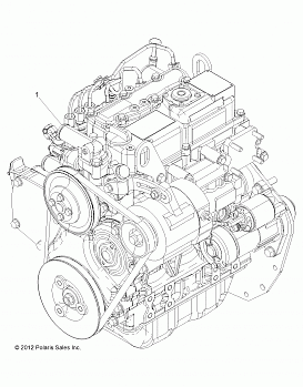 ENGINE, LONG BLOCK - R14TH90FX (49RGRLB1204209)