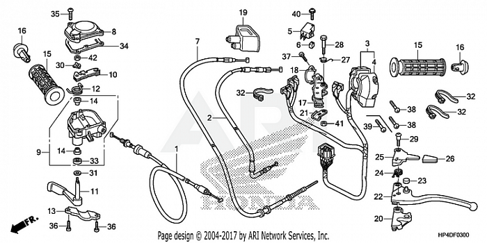 HANDLE LEVER + SWITCH + CABLE