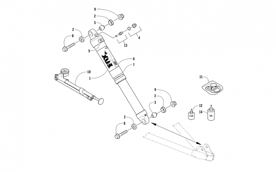 FRONT SUSPENSION SHOCK ABSORBER