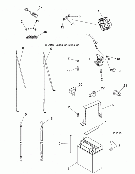 ELECTRICAL, BATTERY - A18DAA57F5 (101010)