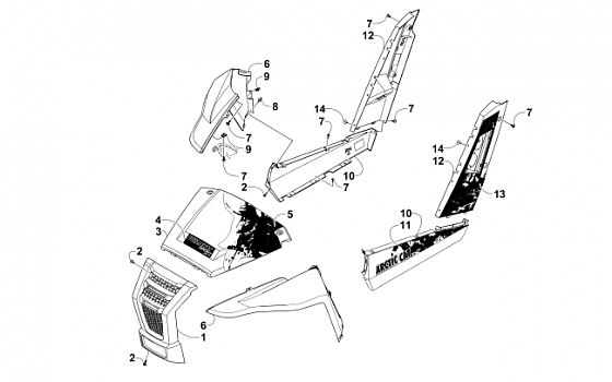 FRONT AND SIDE PANEL ASSEMBLIES