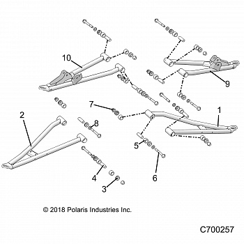SUSPENSION, FRONT CONTROL ARMS - R19RSB99A9/B9 (C700257)