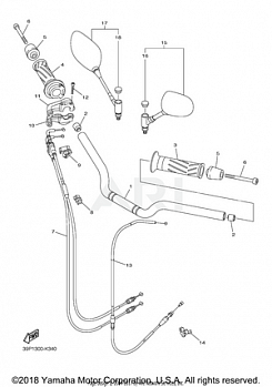 STEERING HANDLE CABLE