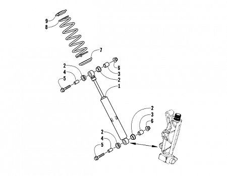 FRONT SUSPENSION SHOCK ABSORBER ASSEMBLY