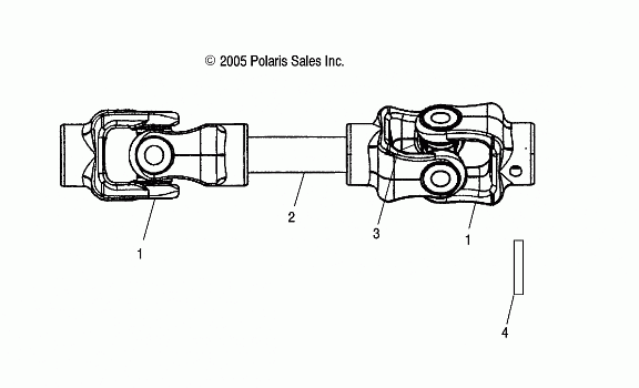 REAR PROP SHAFT - A03CH59AA/AF/AG (4999200299920029B10)