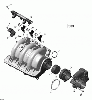 Air Intake Manifold And Throttle Body _18R1411