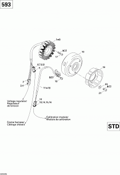 Magneto (12V, 360W) (593) (trail)