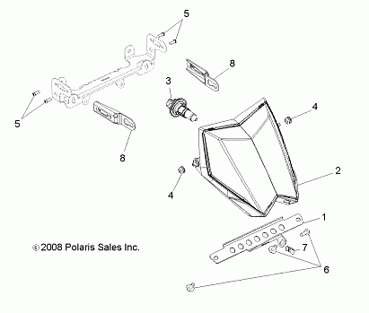 ELECTRICAL, HEADLIGHT - A10NG50AA (49ATVHEADLIGHT10TBLZR)