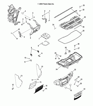 FRONT STORAGE and BUMPER MOUNTING - A05MH42AB/AG/AH (4994139413A07)