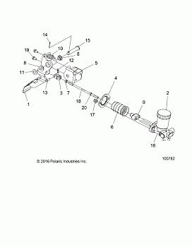 BRAKES, PEDAL AND MASTER CYLINDER MOUNTING - A19HAA15A7/B7 (100782)