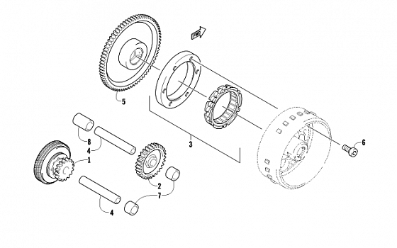 STARTER CLUTCH ASSEMBLY