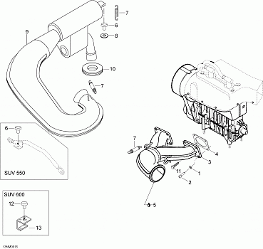 Exhaust System 550F SUV