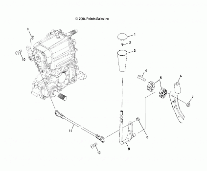 GEAR SELECTOR - A05MH68AC/AS/AT/AU/AW (4999609960C08)