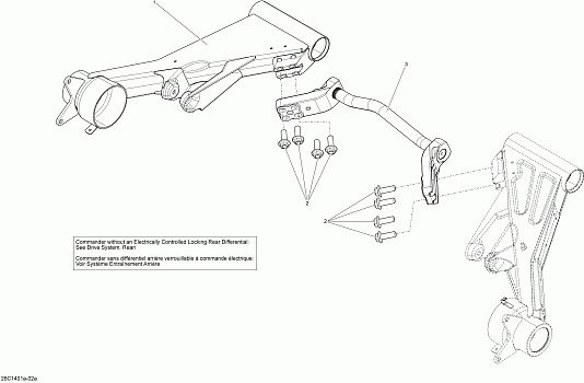 Rear Suspension - With Locking Rear Differential_26C1401a