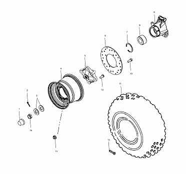 REAR WHEEL DRIVE - A03CH59AA/AF/AG (4986108610C04)