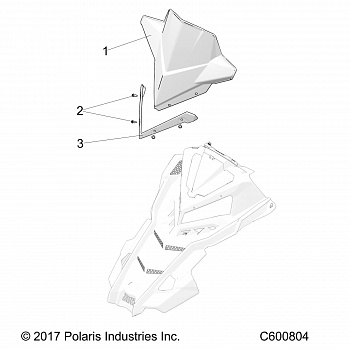 BODY, WINDSHIELD - S19EKB6PSL (C600804)