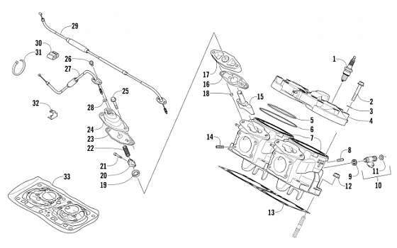 CYLINDER AND HEAD ASSEMBLY