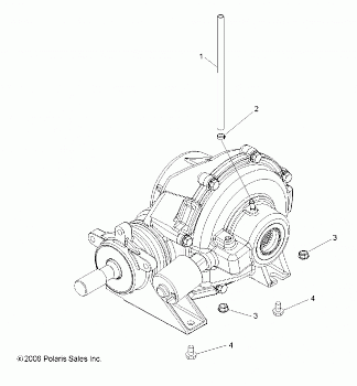 DRIVE TRAIN, REAR GEARCASE MOUNTING - R09HH50AG/AR (49RGRGEARCASEMTGRR08500EFI)