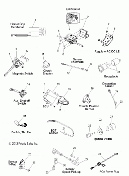 ELECTRICAL, SWITCHES, SENSORS and COMPONENTS - S13BA6GSL (49SNOWELECT13ADV)