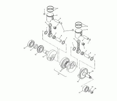 PISTON and CRANKSHAFT - S03ND5BS (4977927792C06)