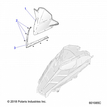 BODY, WINDSHIELD - S20CEA5BSL (601085C)