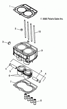 PISTON and CYLINDER - A05MH68AC/AS/AT/AU/AW (4999200229920022D07)