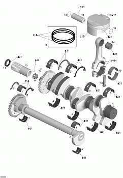 Crankshaft, Pistons And Balance Shaft