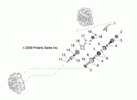 DRIVE TRAIN, MAIN GEARCASE INTERNALS - A10NG50AA (49ATVTRANSINTL1332729)