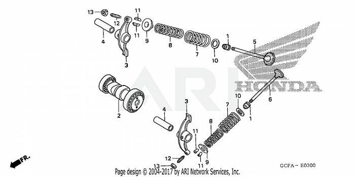 CAMSHAFT + VALVE