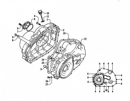 CRANKCASE COVER ASSEMBLY