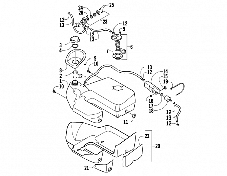 GAS TANK ASSEMBLY