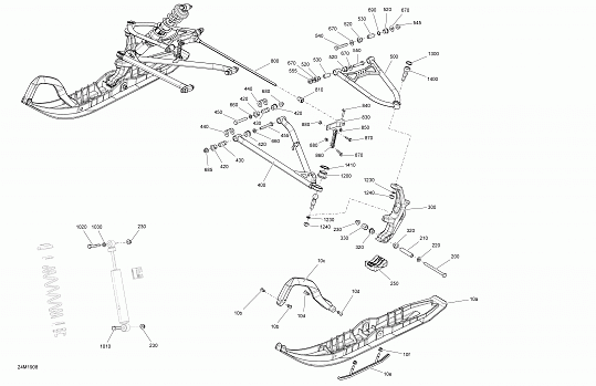 Front Suspension And Ski - 600 CARB