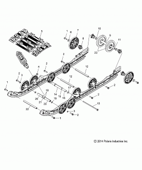 SUSPENSION, REAR and TRACK - S15DR6PEL (49SNOWSUSPRR15PRX137)